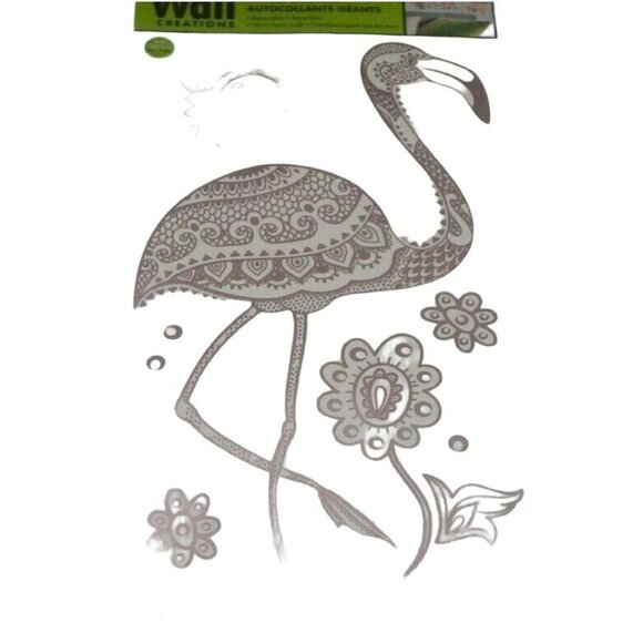 Flamingos Set Vinyl Wall Sticker Home Decor Removable - Picture 2 of 4